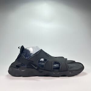 Nike Owaysis Black Slip On Sport Comfort Slides Sandals CT5545-002 Men’s Size 14